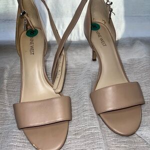 Nine West Women's Beige Heeled Sandals
